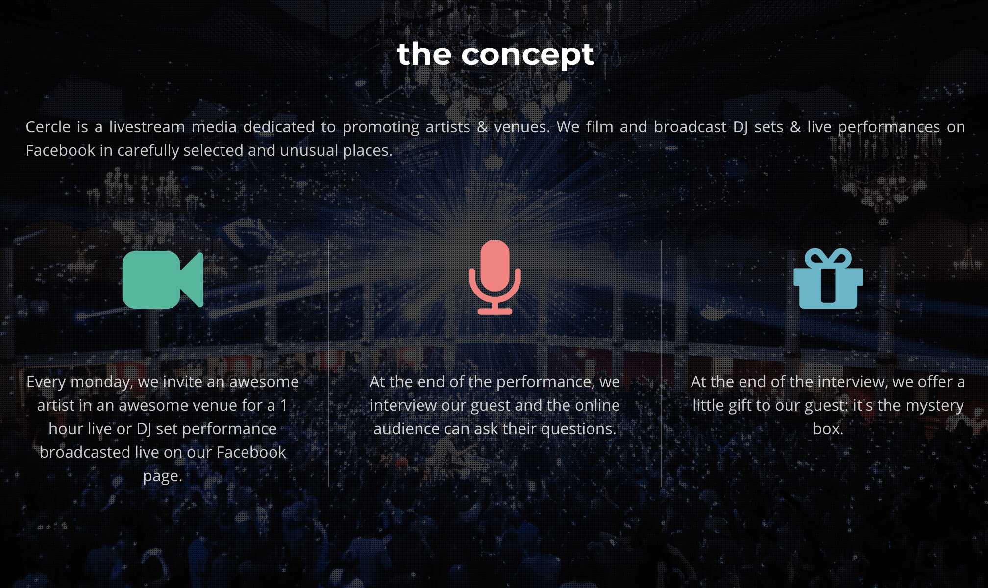 Cercleトップページのコンセプト