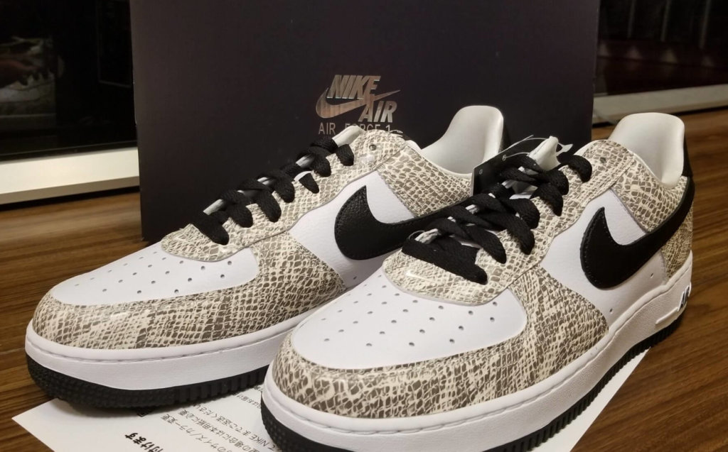 NIKE AIR FORCE 1 COCOA SNAKE エアフォース1 白蛇 - スニーカー