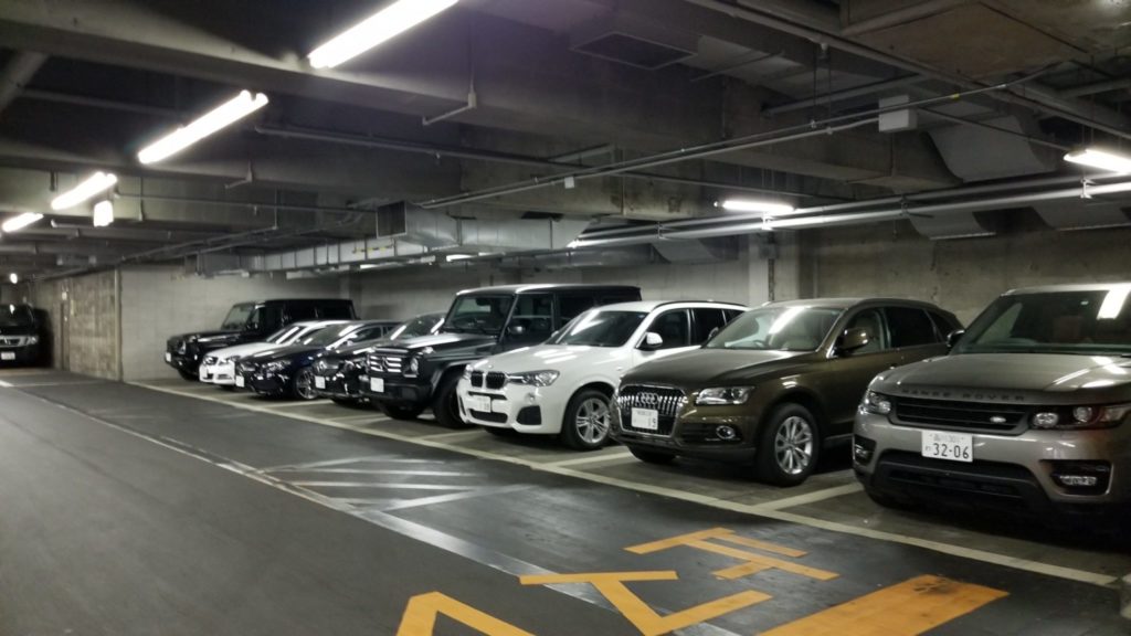五反田TOC内の駐車場