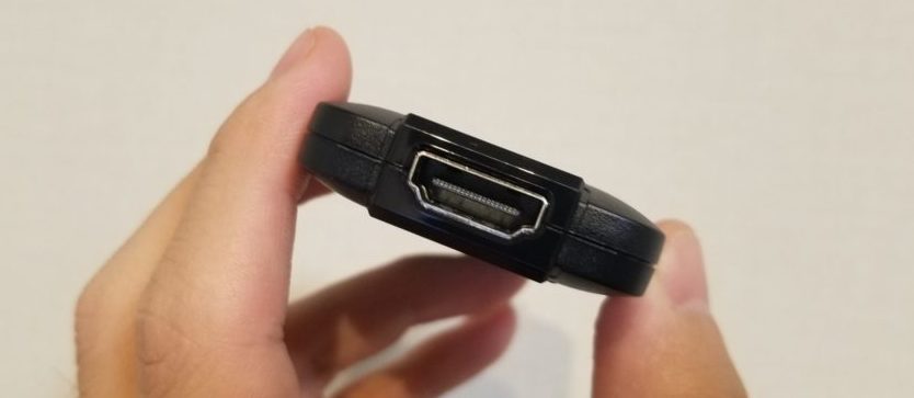 HDMI端子の入力側