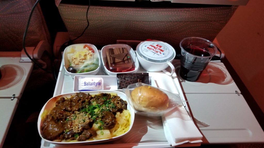 エミレーツの機内食