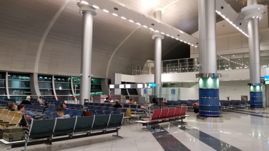ドバイ空港のトランジットエリア