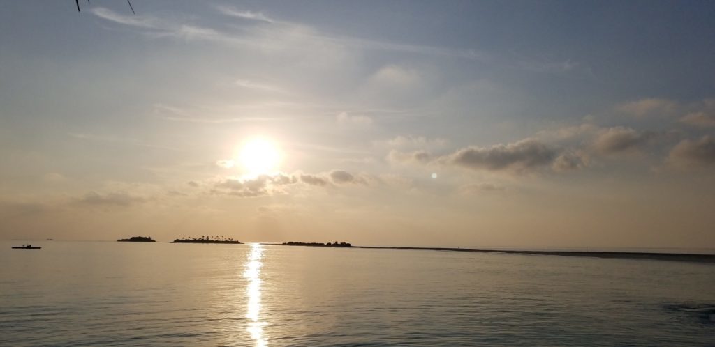 モルディブの夕日