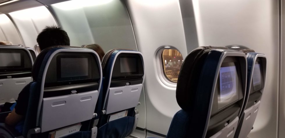ハワイアン航空のエコノミークラスの座席