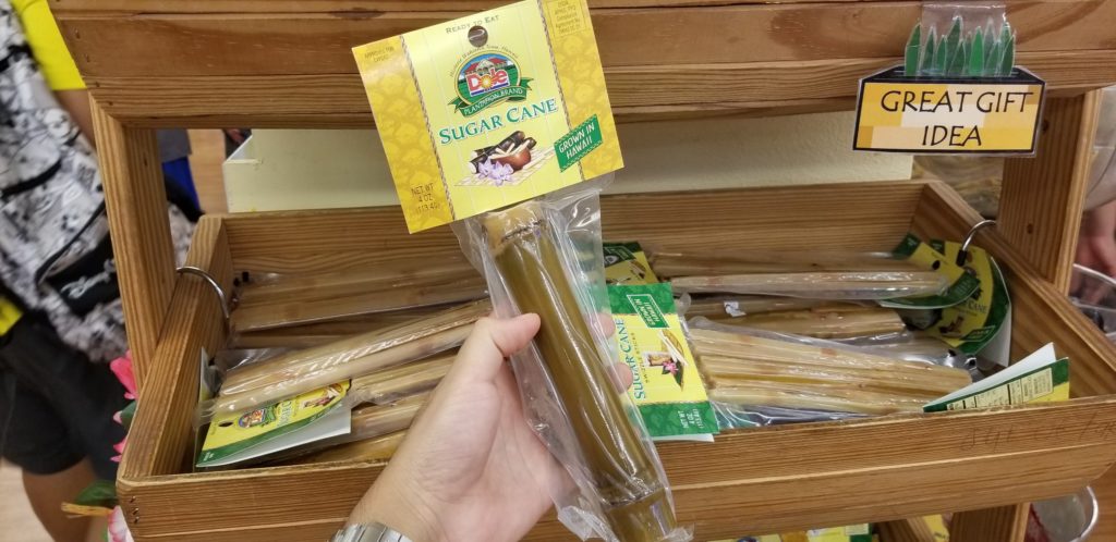 ドールプランテーションのサトウキビ