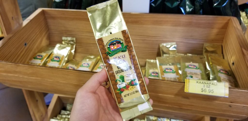 ドールプランテーションのカウコーヒー