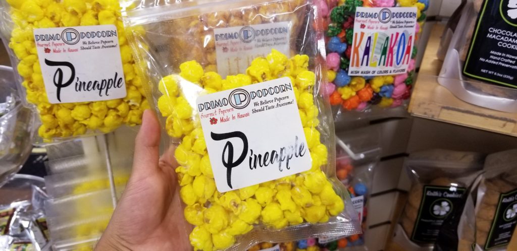 ドールプランテーションのパイナップル味のポップコーン