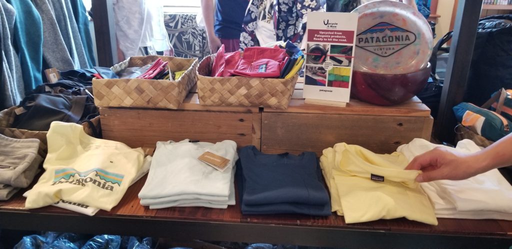 ハワイ、ハレイワにある「パタゴニア(Patagonia)」の店内