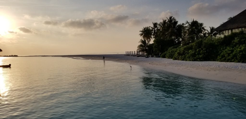 夕暮れ時のモルディブ、美しかった!